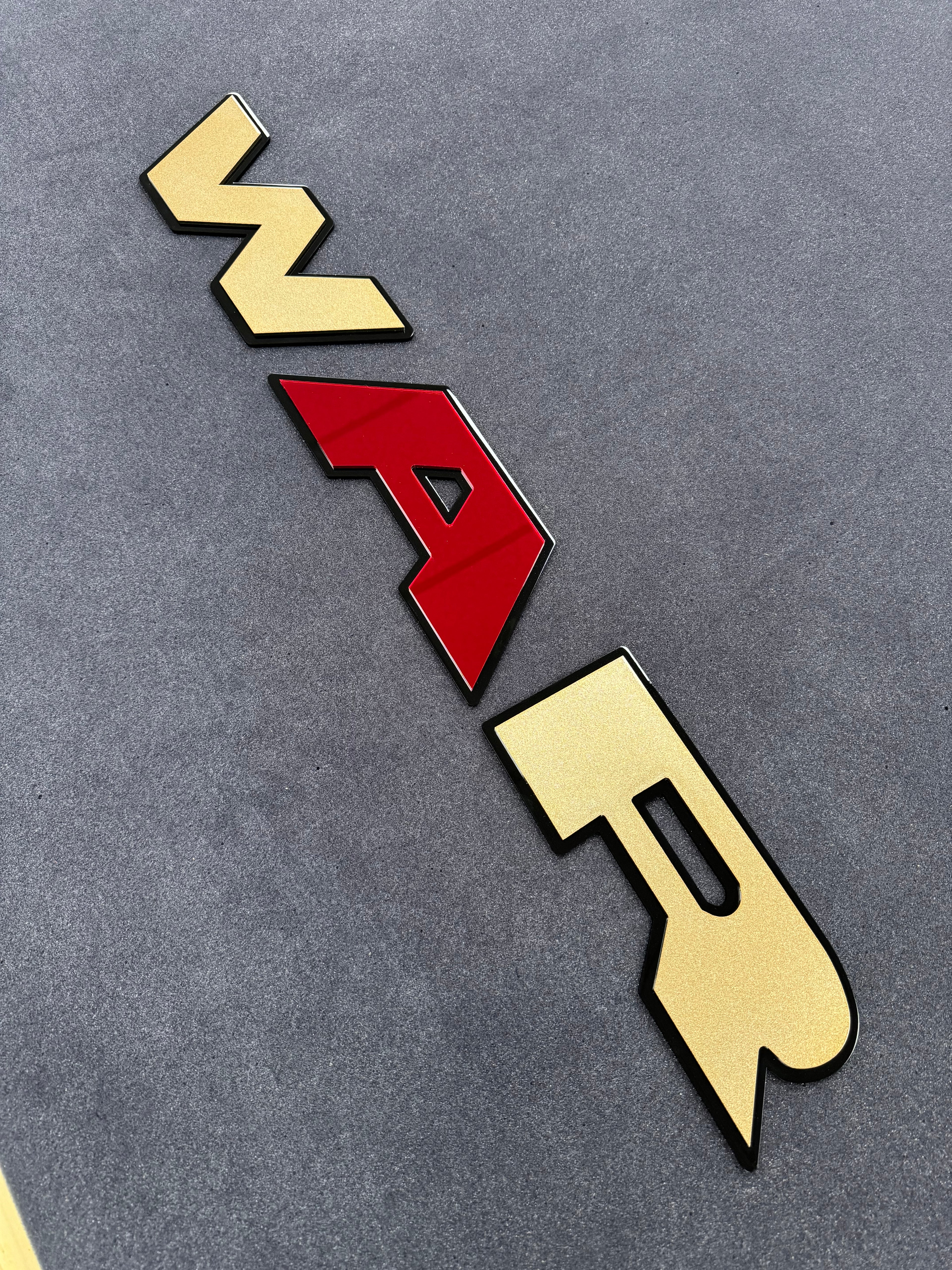 WAR tailgate letters