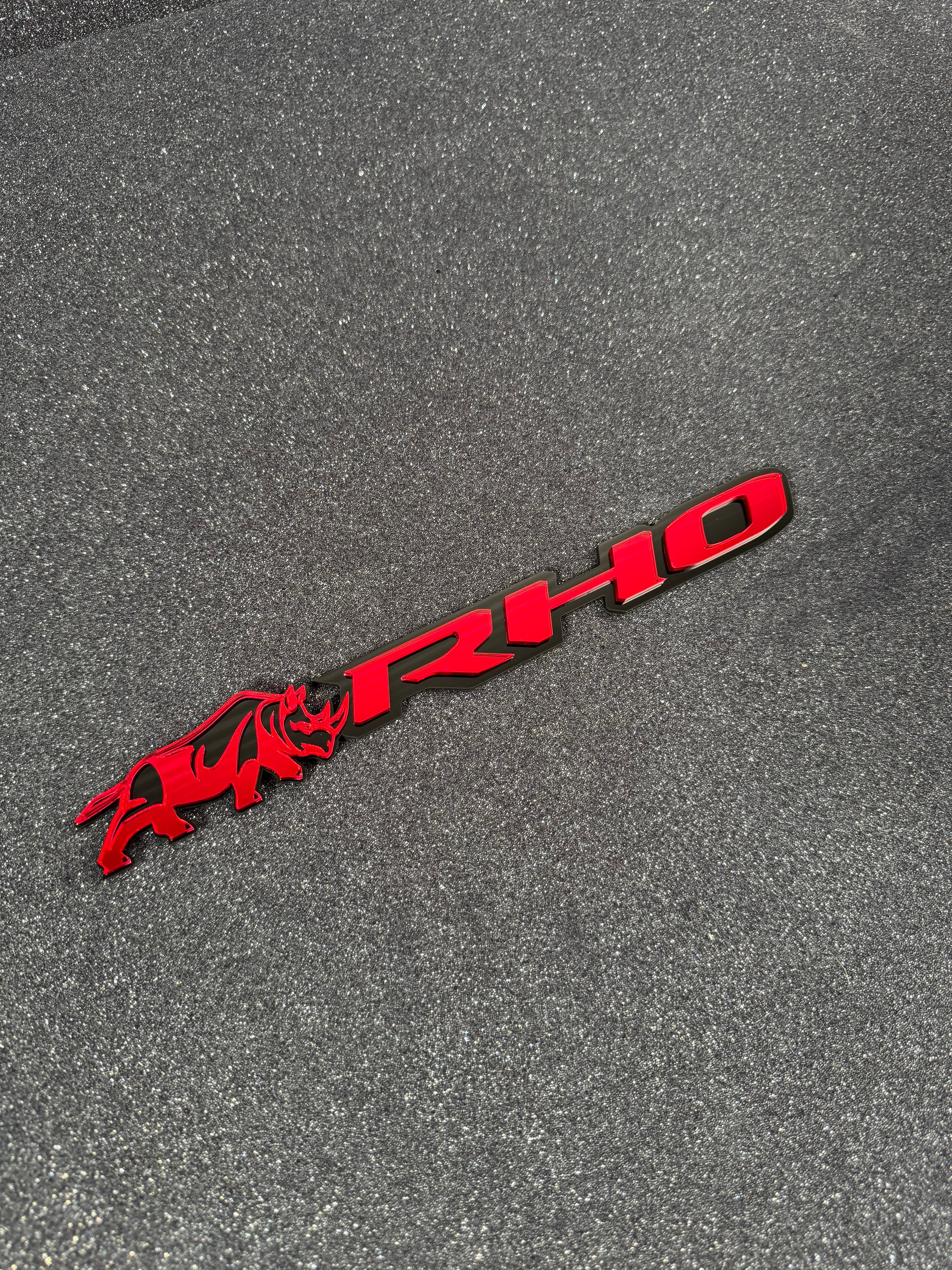 OEM style RHO/Rhino combo badge