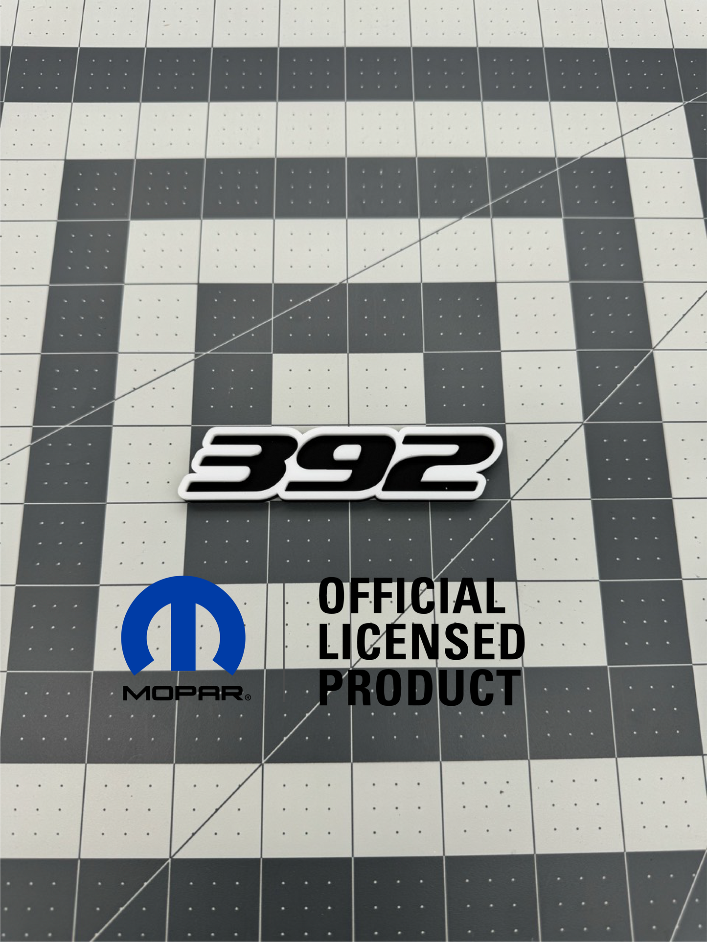 392 grille badge