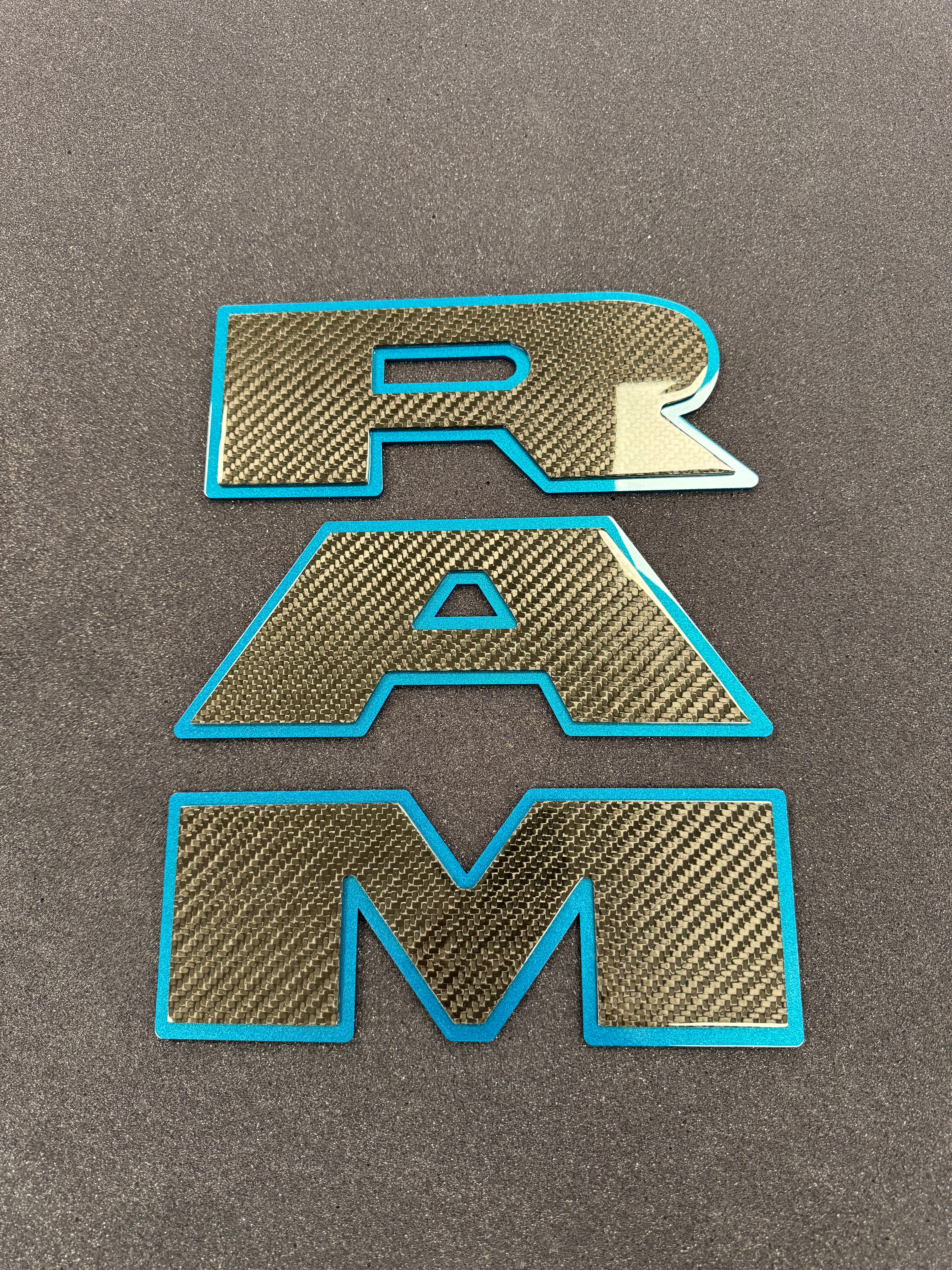 RAM tailgate letters