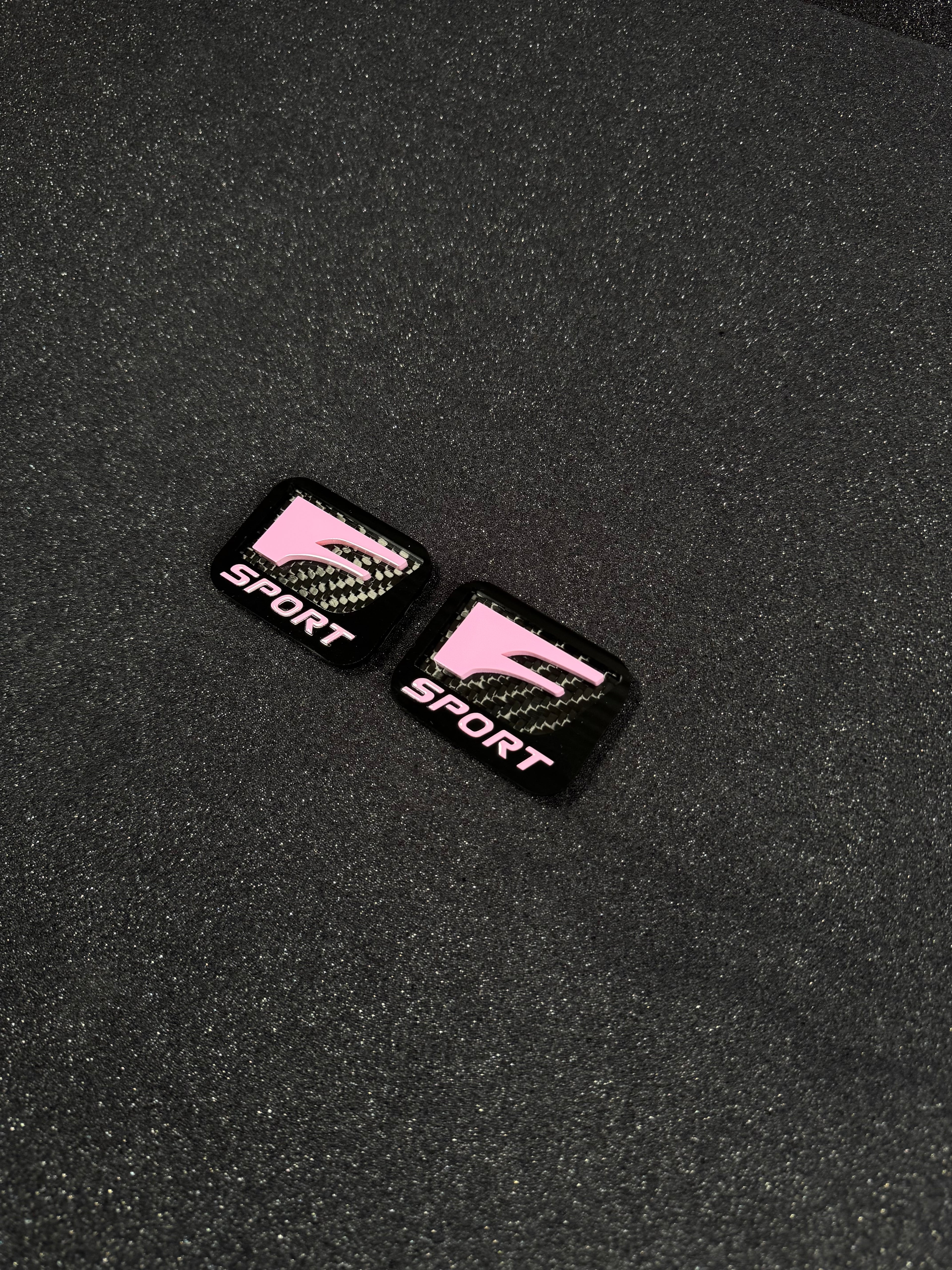 Lexus F sport fender badge pair