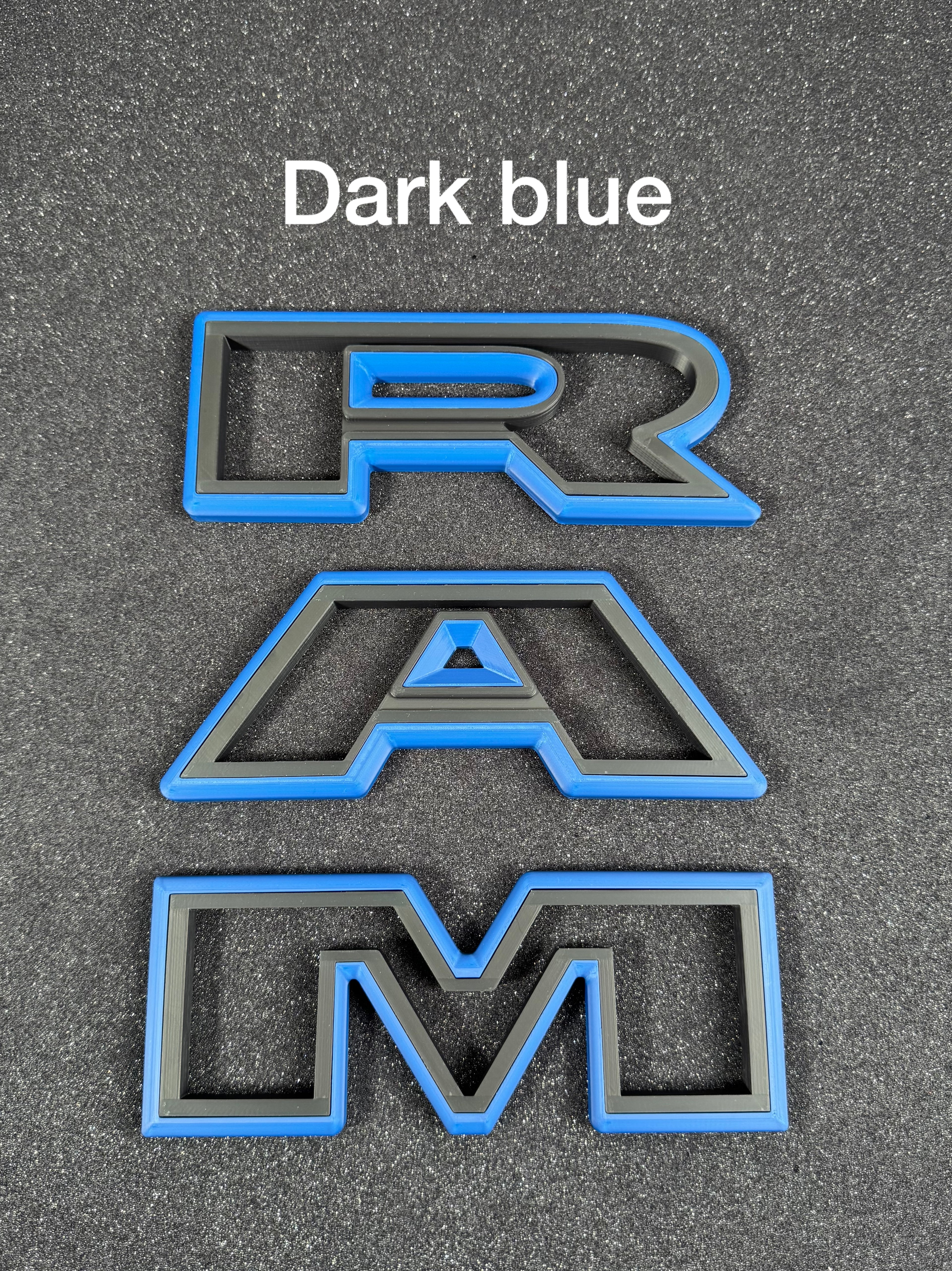 3D RAM grille letters (Non-color matched)