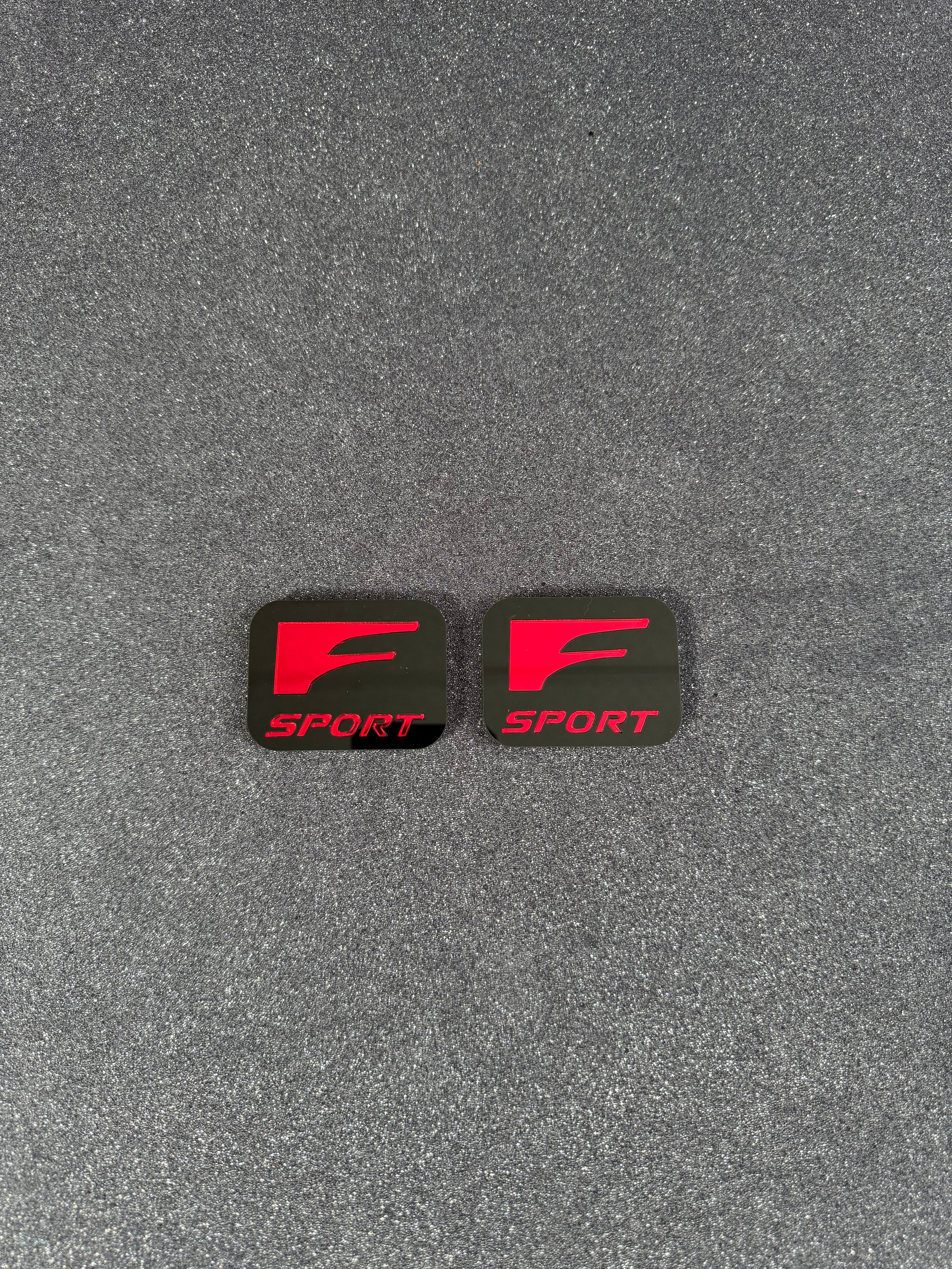 Lexus F sport fender badge pair