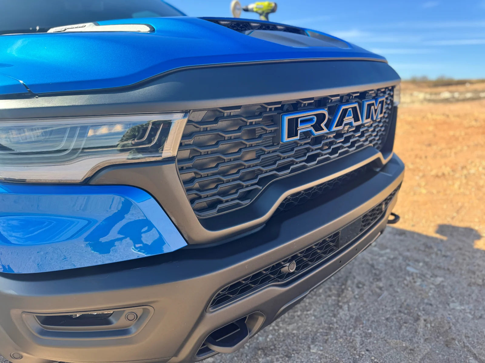 Color matched 3D RAM grille letters