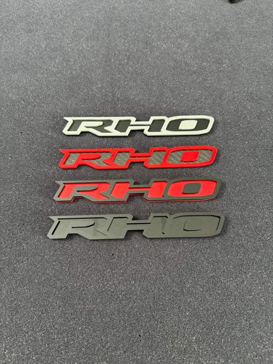 RHO small grille badge