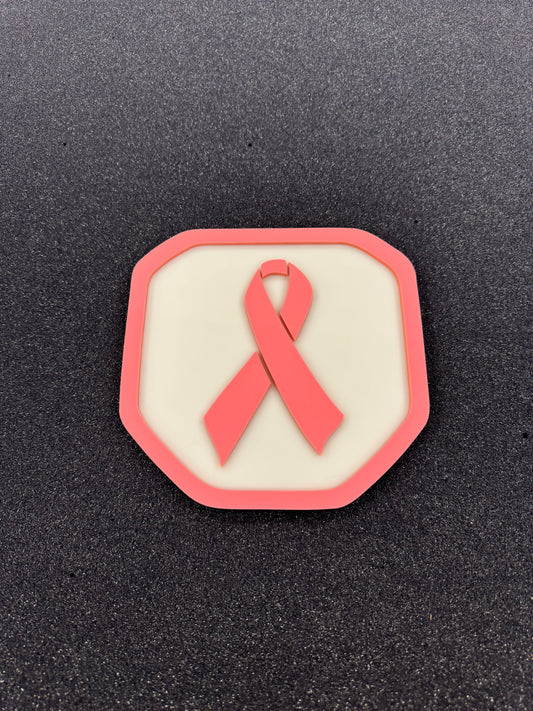 Breast Cancer Ribbon Shield tailgate badge