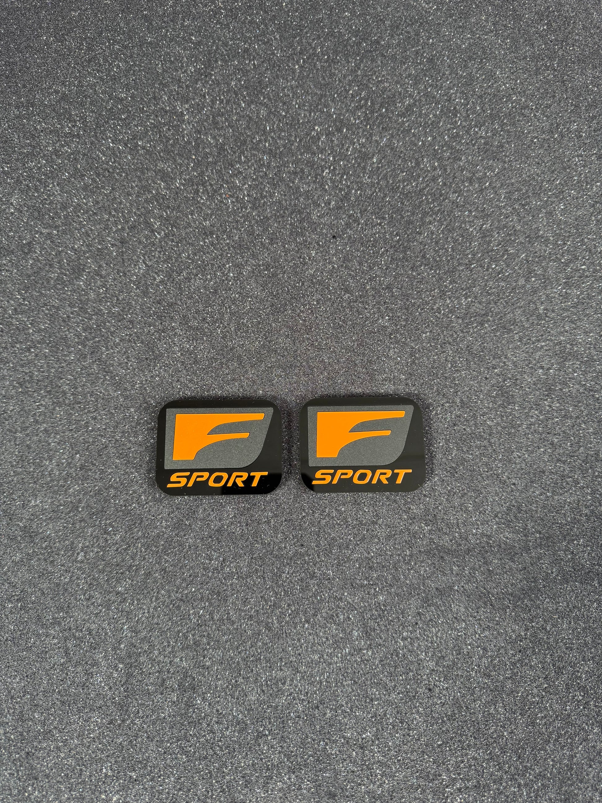 Lexus F sport fender badge pair