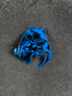 Trex eats raptor badge