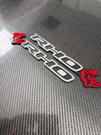 RHO/Rhino combo badge pair