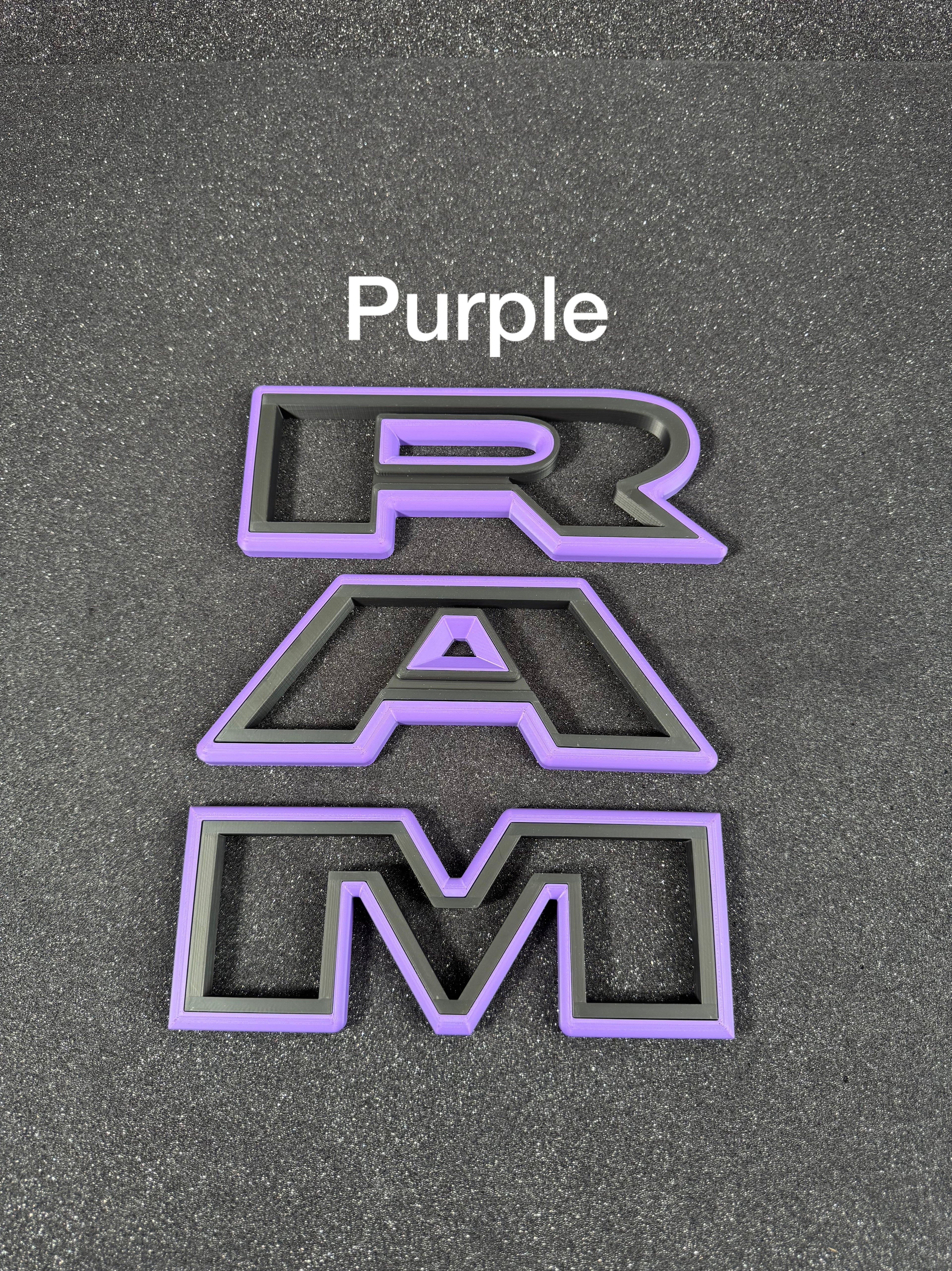 3D RAM grille letters (Non-color matched)