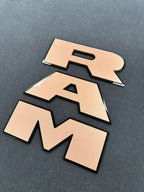 RAM tailgate letters