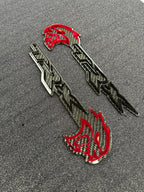 Hellcat TRX combo badge pair