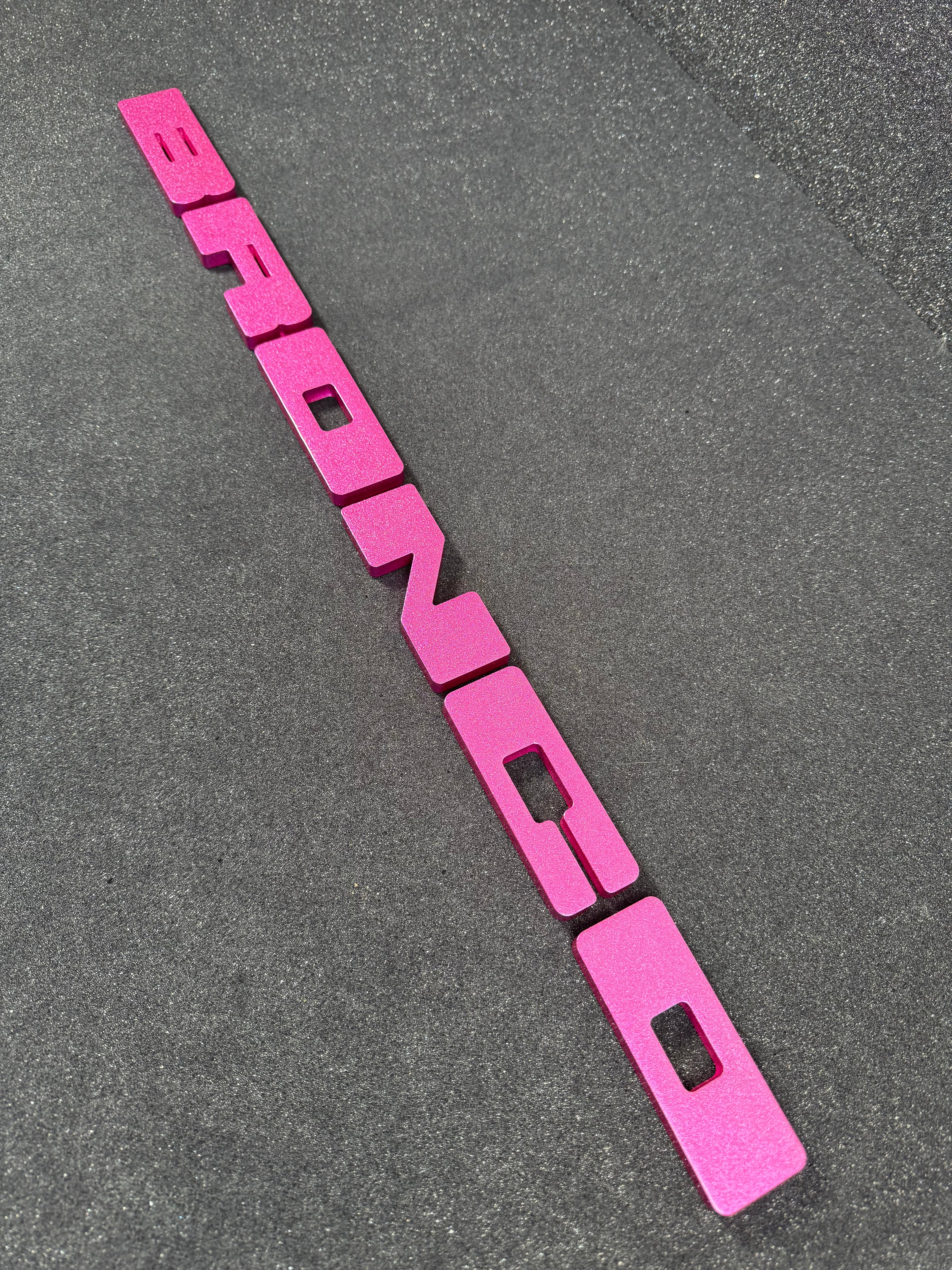 Bronco grille letter covers