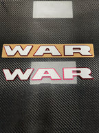 WAR door badge pair