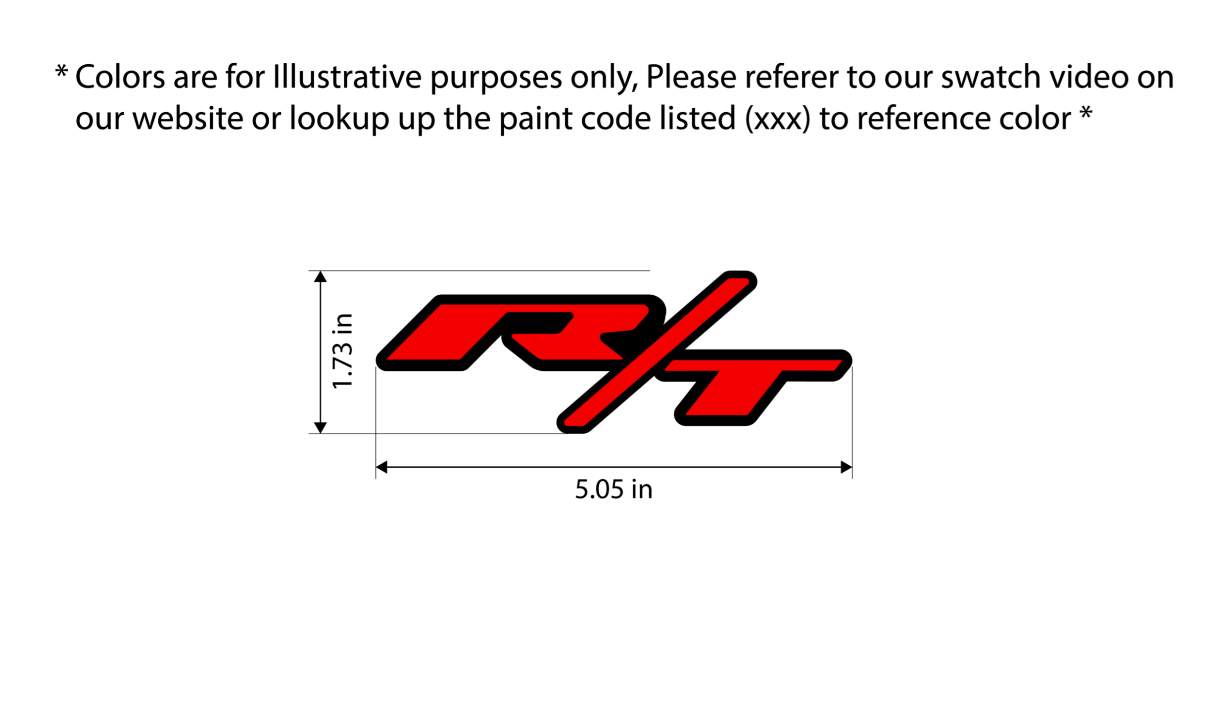 RT grille badge