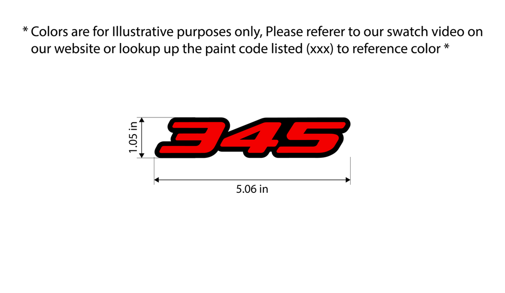 345 grille badge