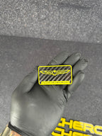 Hellcat supercharger engine badge