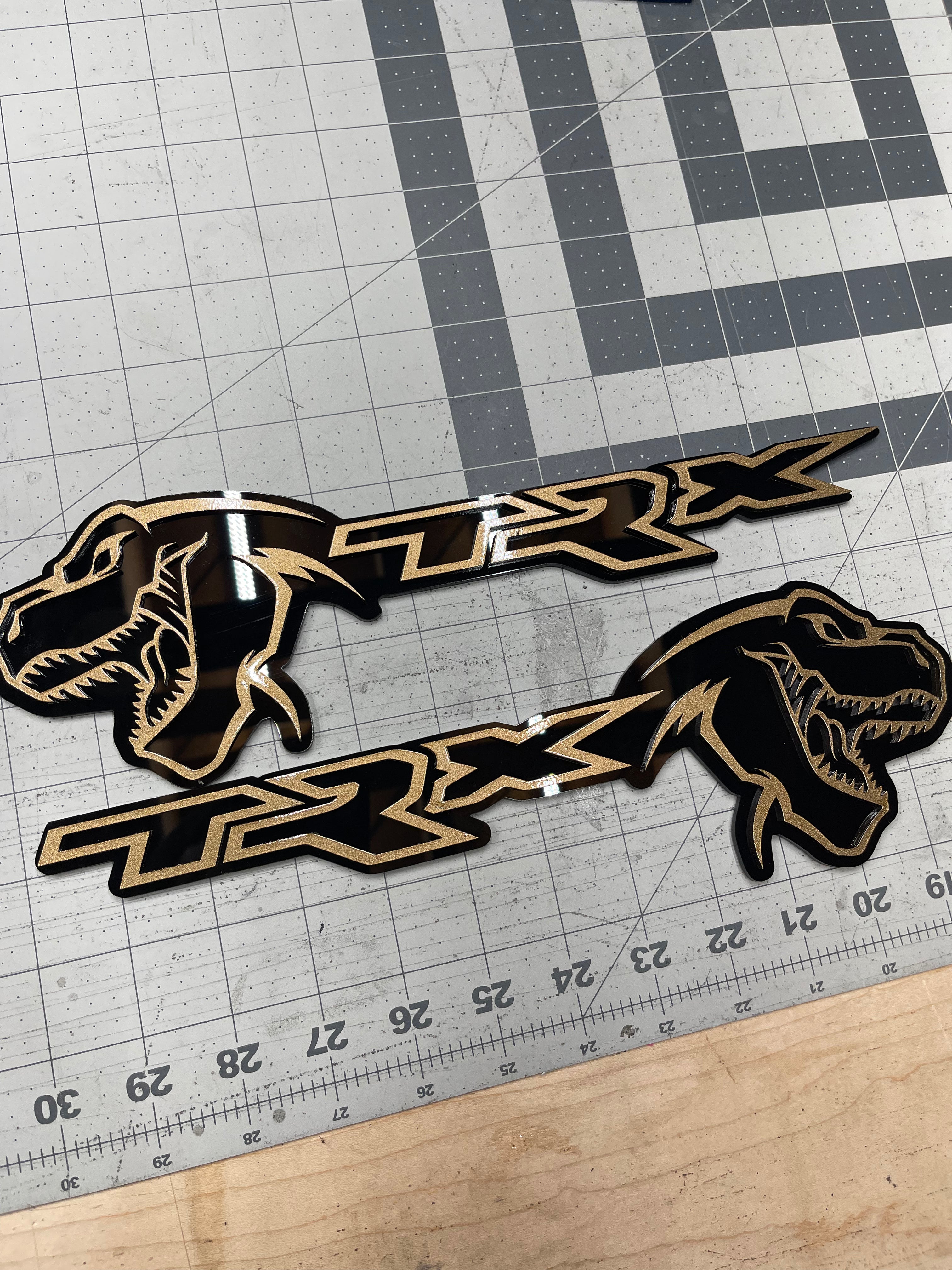 TREX/TRX combo badge pair