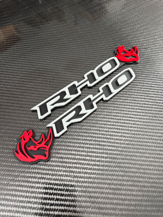 RHO/Rhino combo badge pair