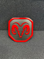 RAM Head Shield tailgate badge