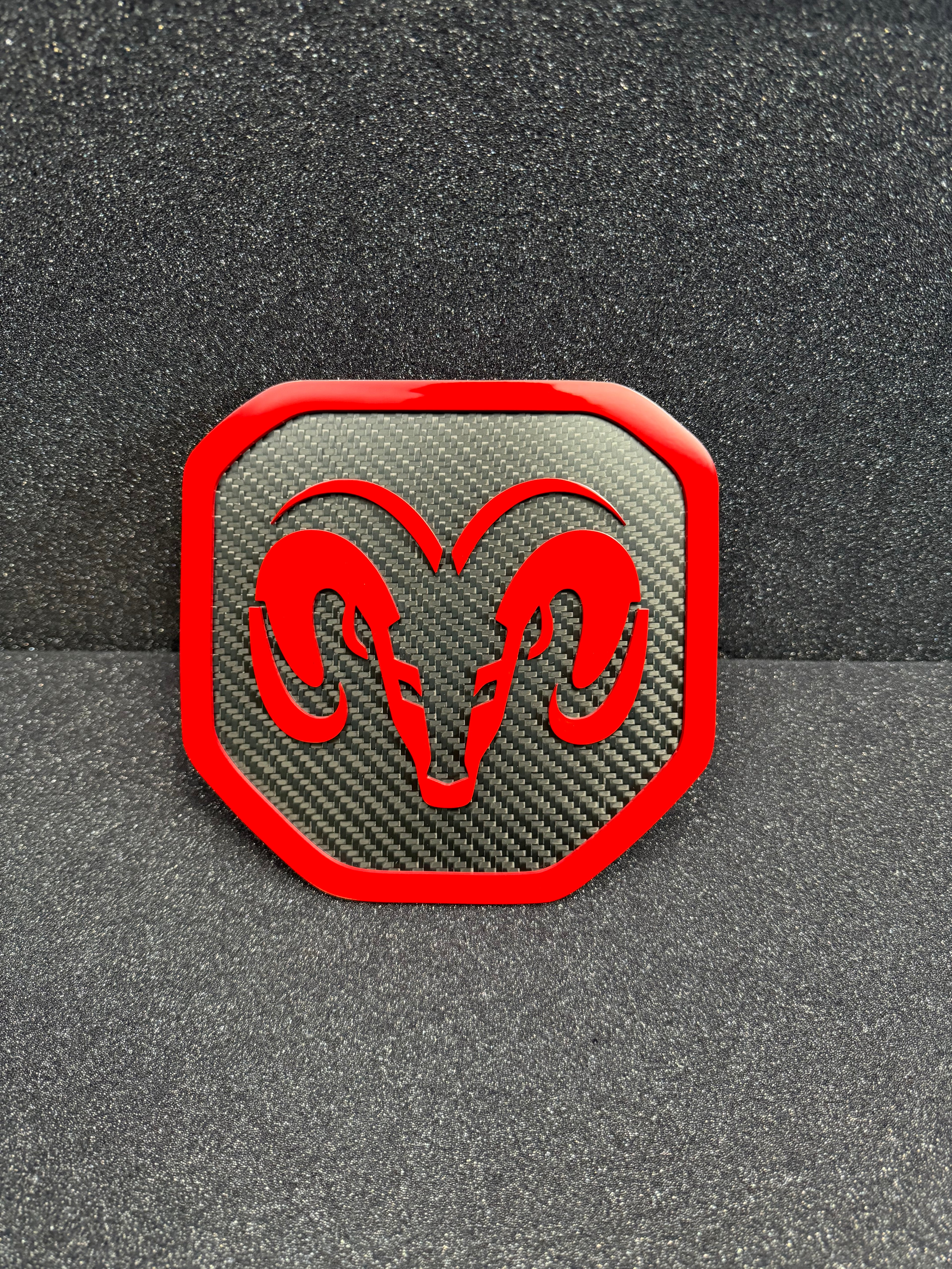 RAM Head Shield tailgate badge