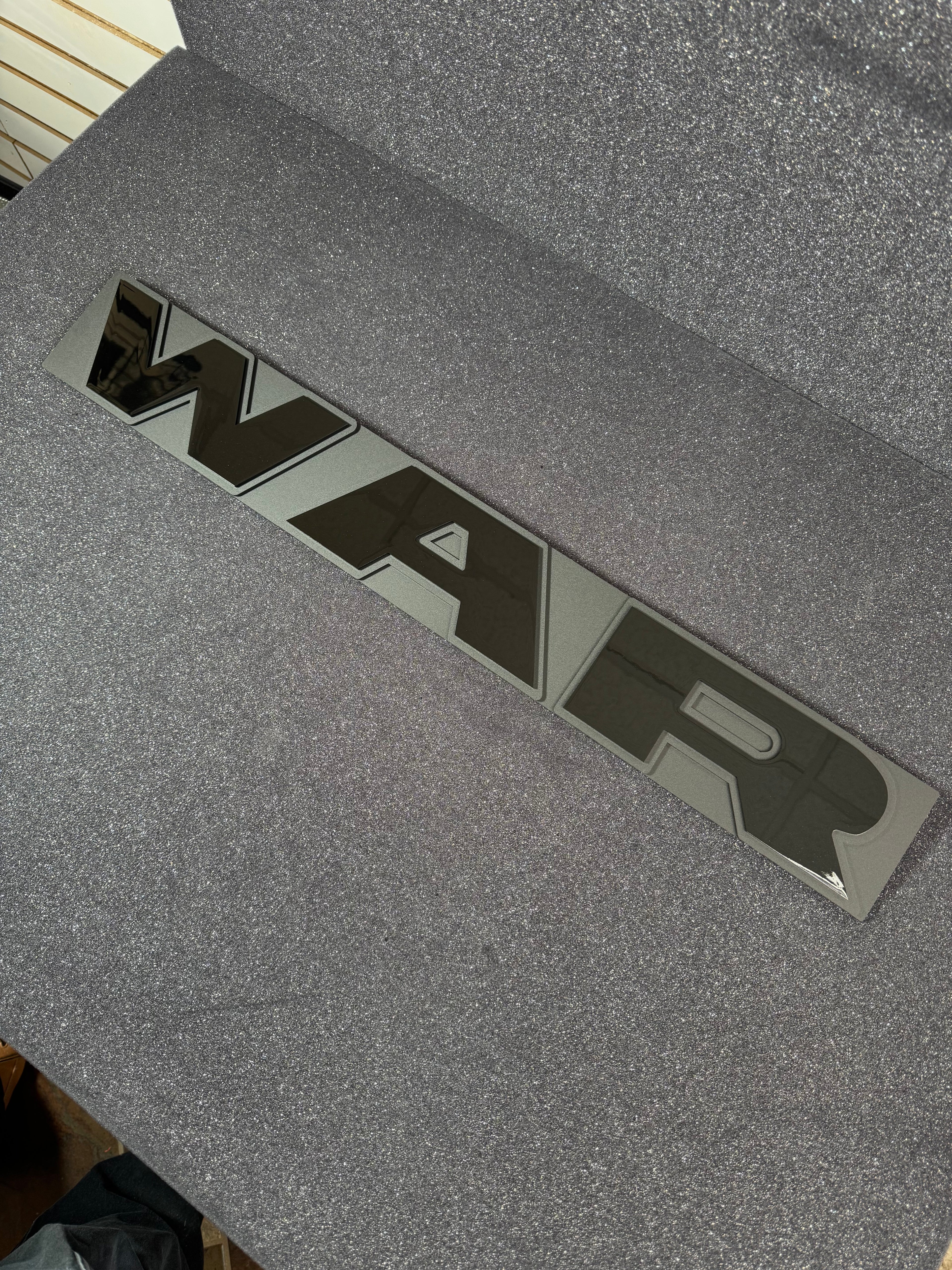 WAR grille replacement badge