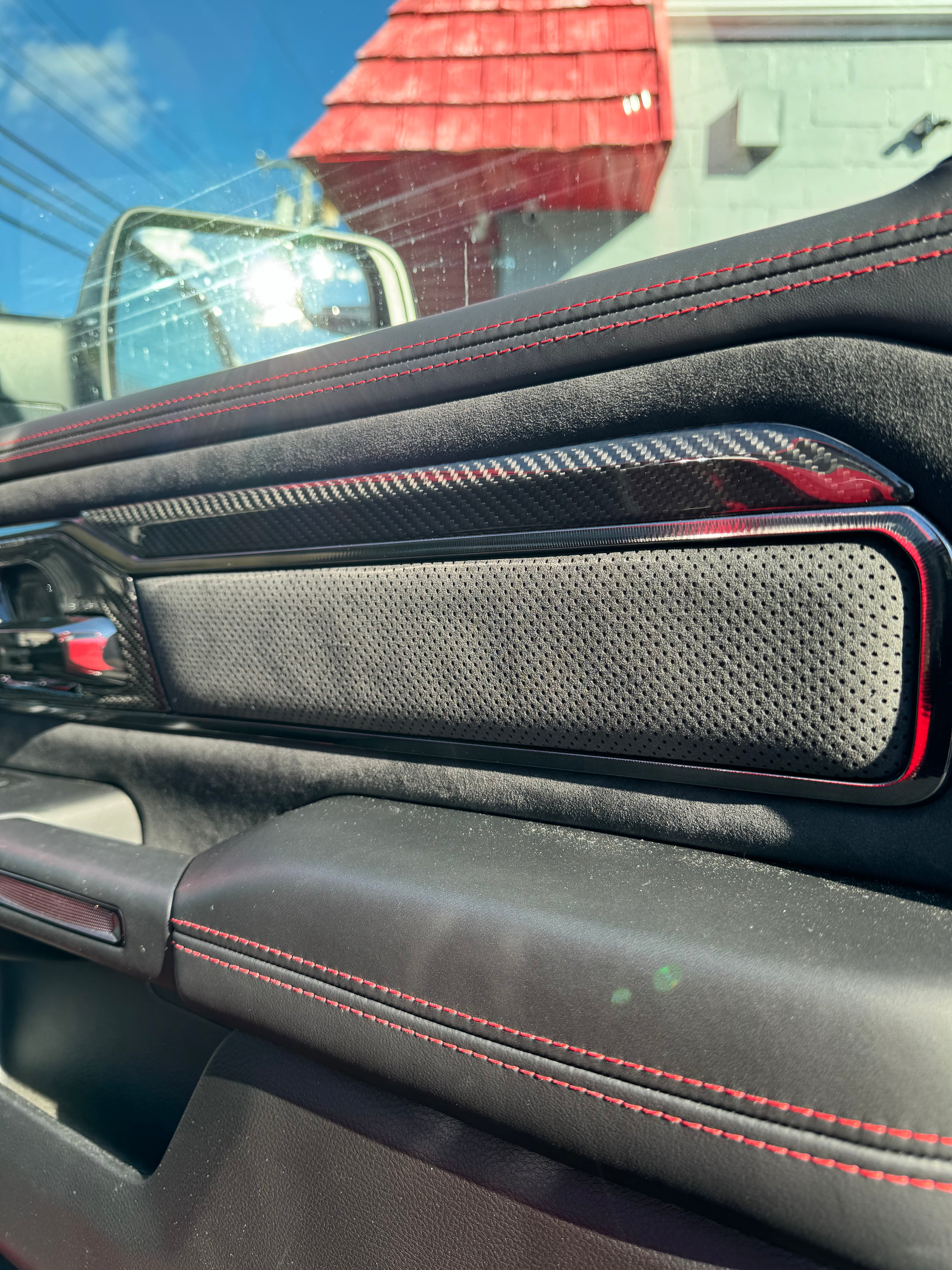 2019+ RAM 1500 TRX/RHO carbon fiber door applique covers