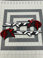 SRT Hellhawk V1 combo badge pair