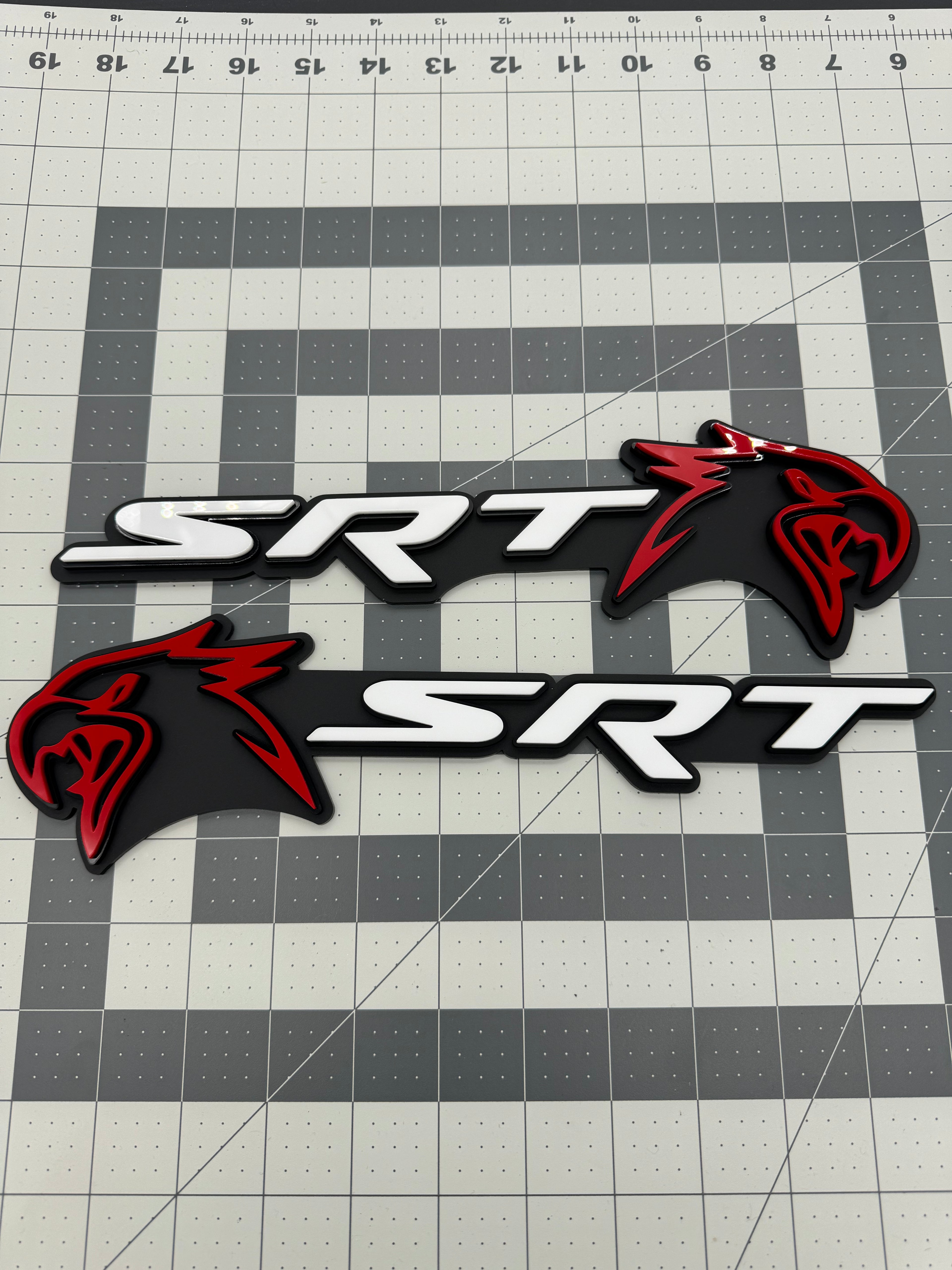 SRT Hellhawk V1 combo badge pair