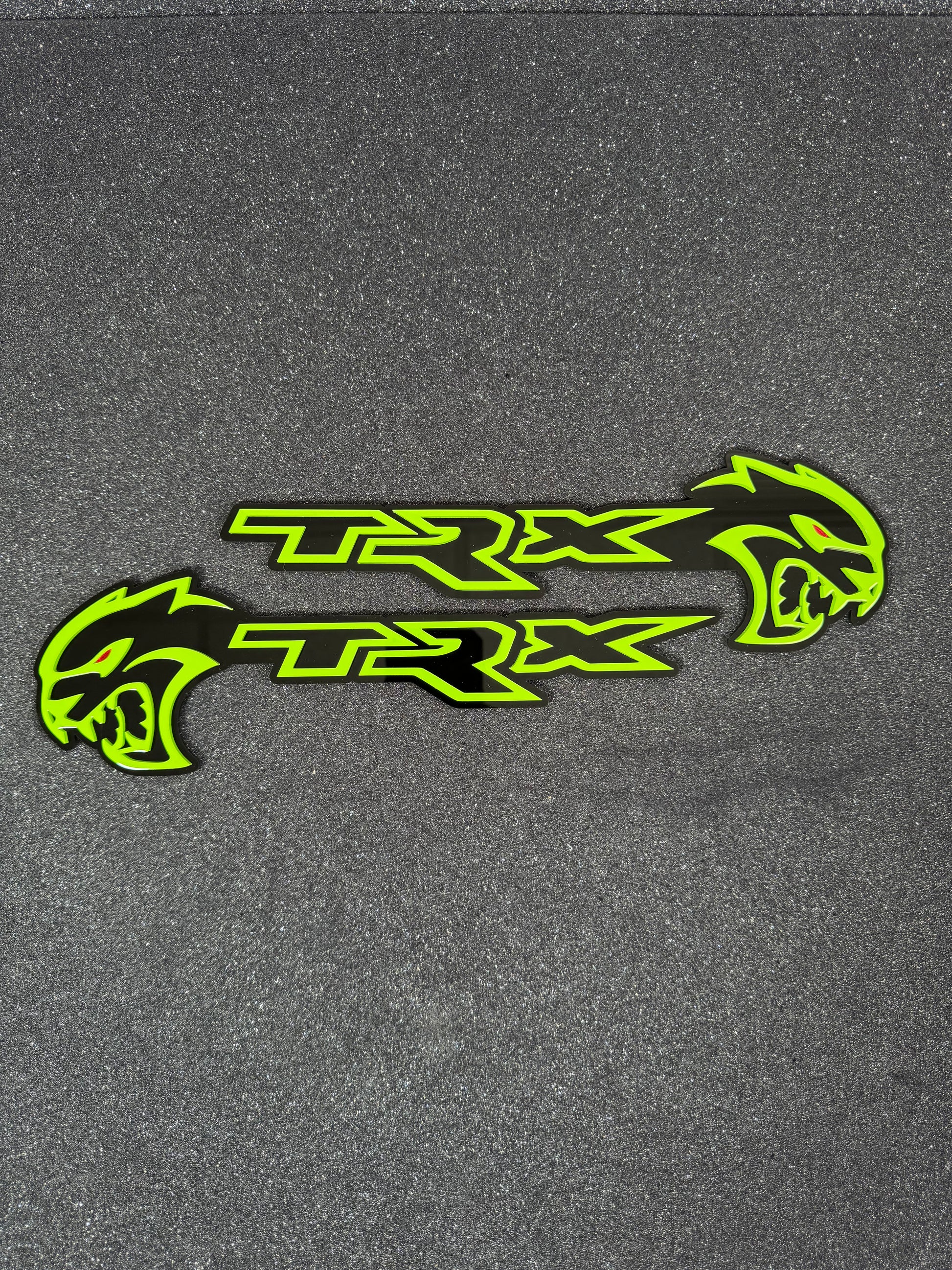 Hellcat TRX combo badge pair