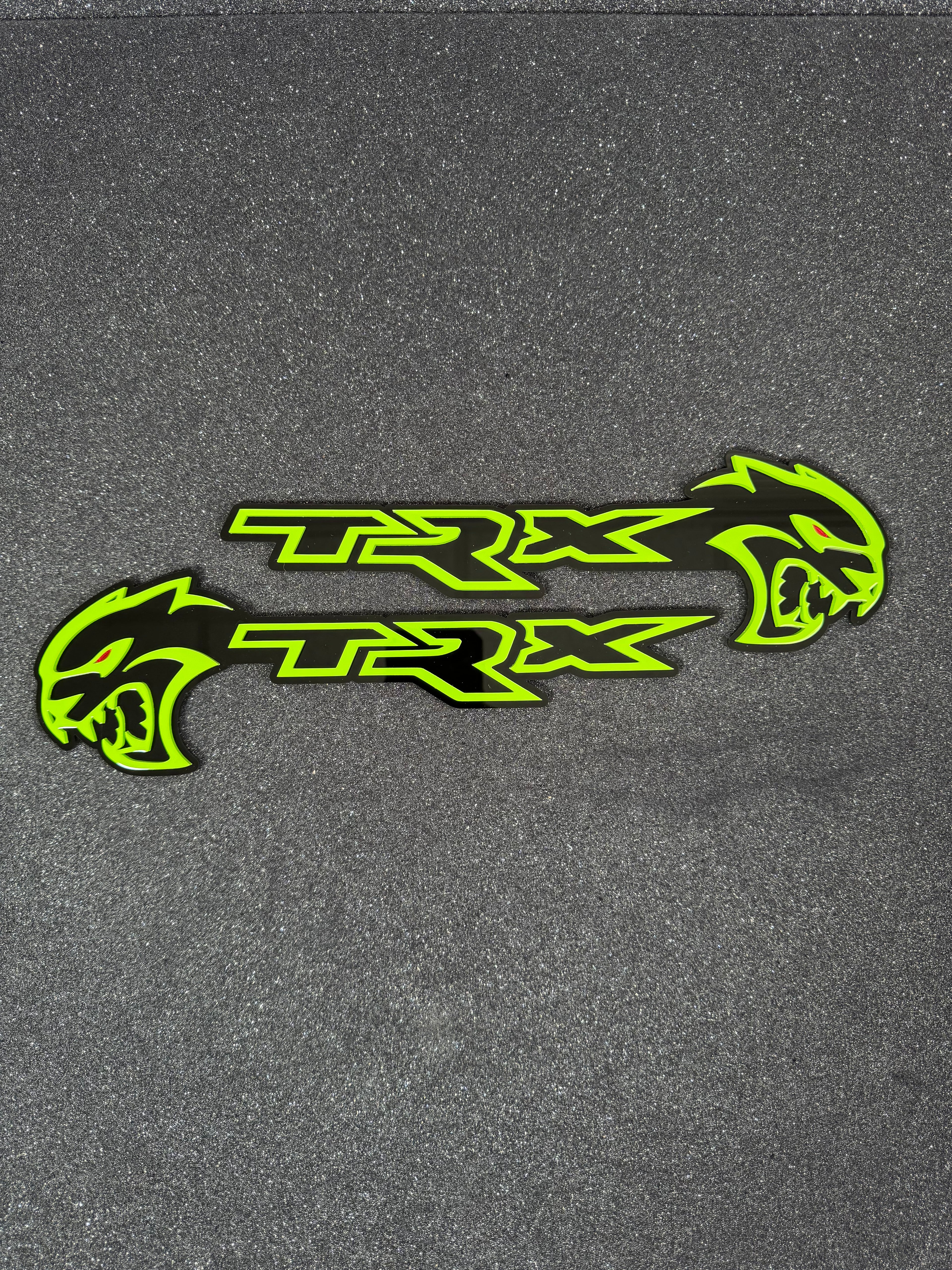 Hellcat TRX combo badge pair