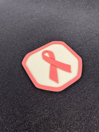 Breast Cancer Ribbon Shield tailgate badge