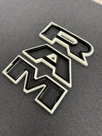 Color matched 3D RAM grille letters