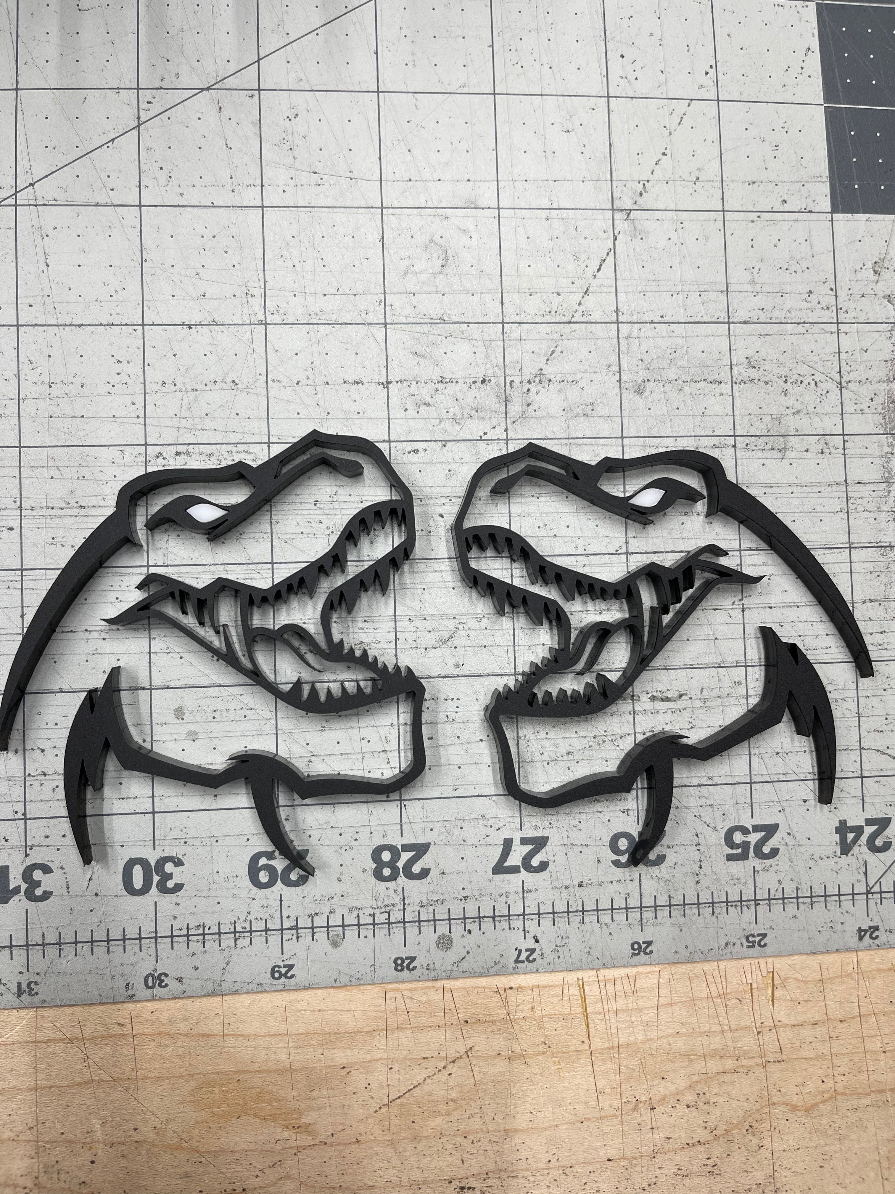 TREX head badge pair