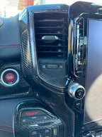 2019+ RAM 1500/ TRX / RHO Uconnect radio carbon fiber side trim panels