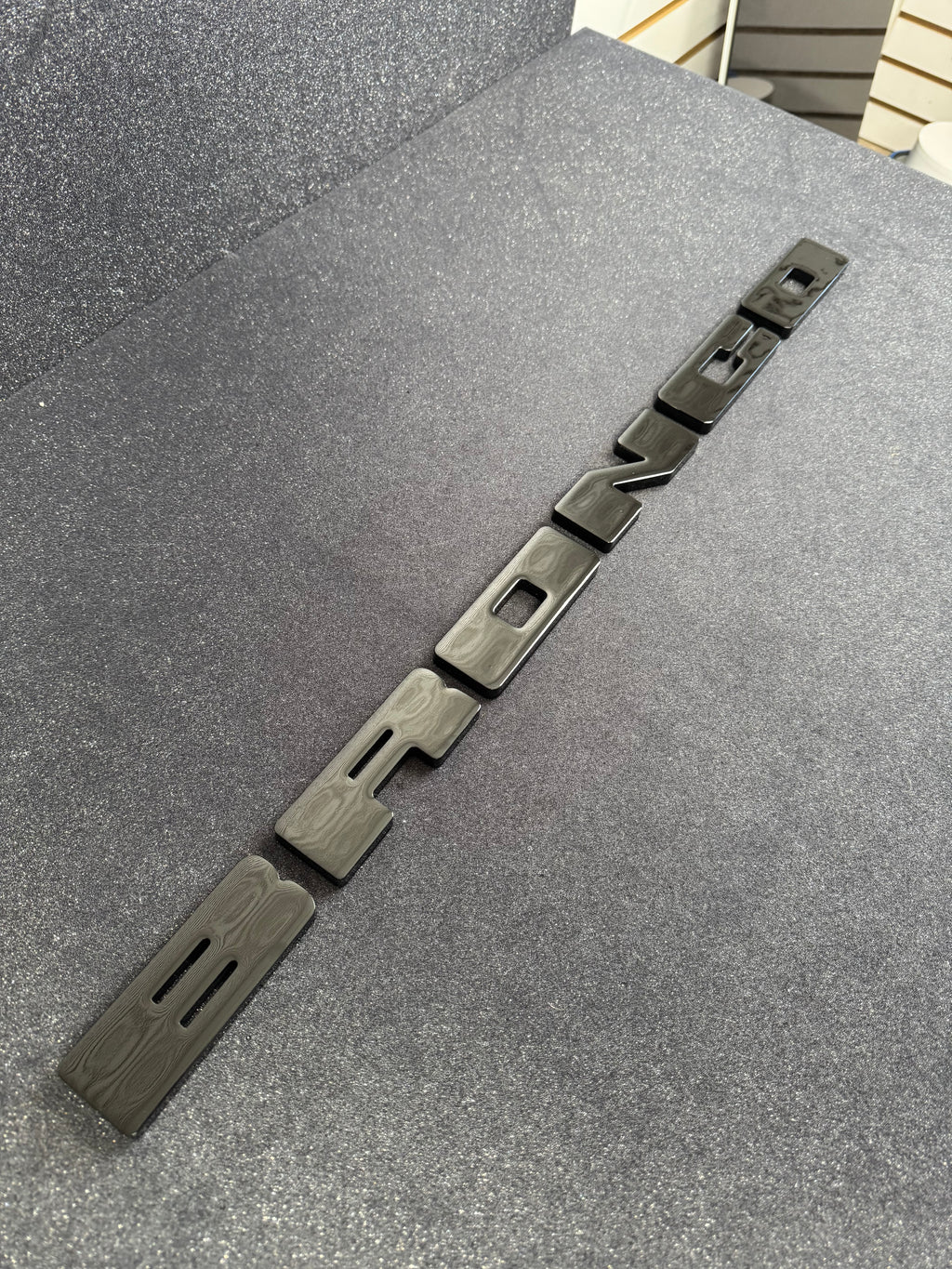 Bronco grille letter covers