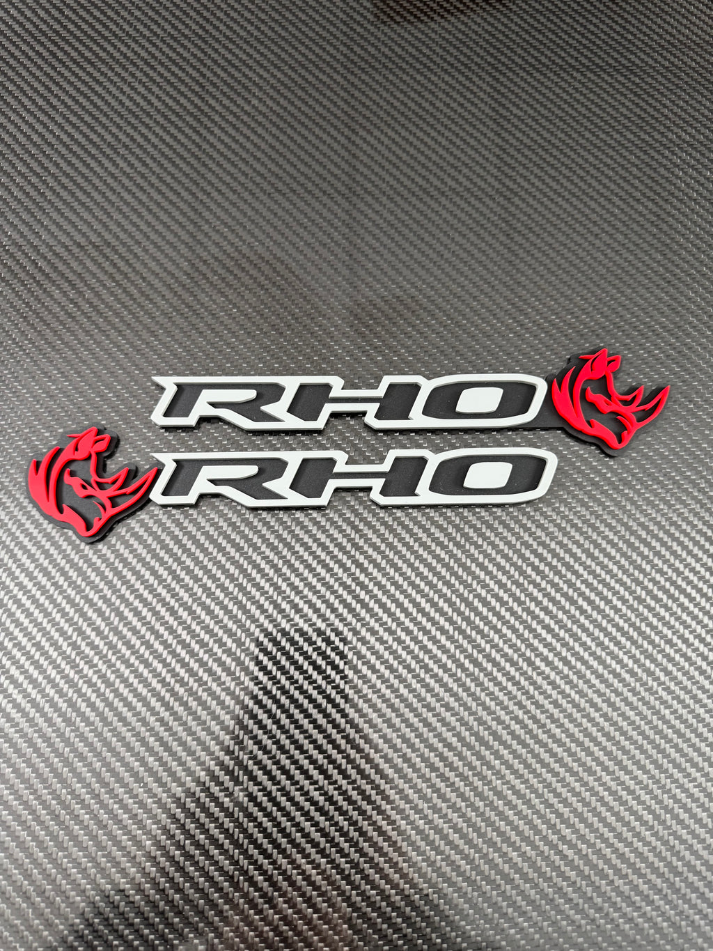 RHO/Rhino combo badge pair