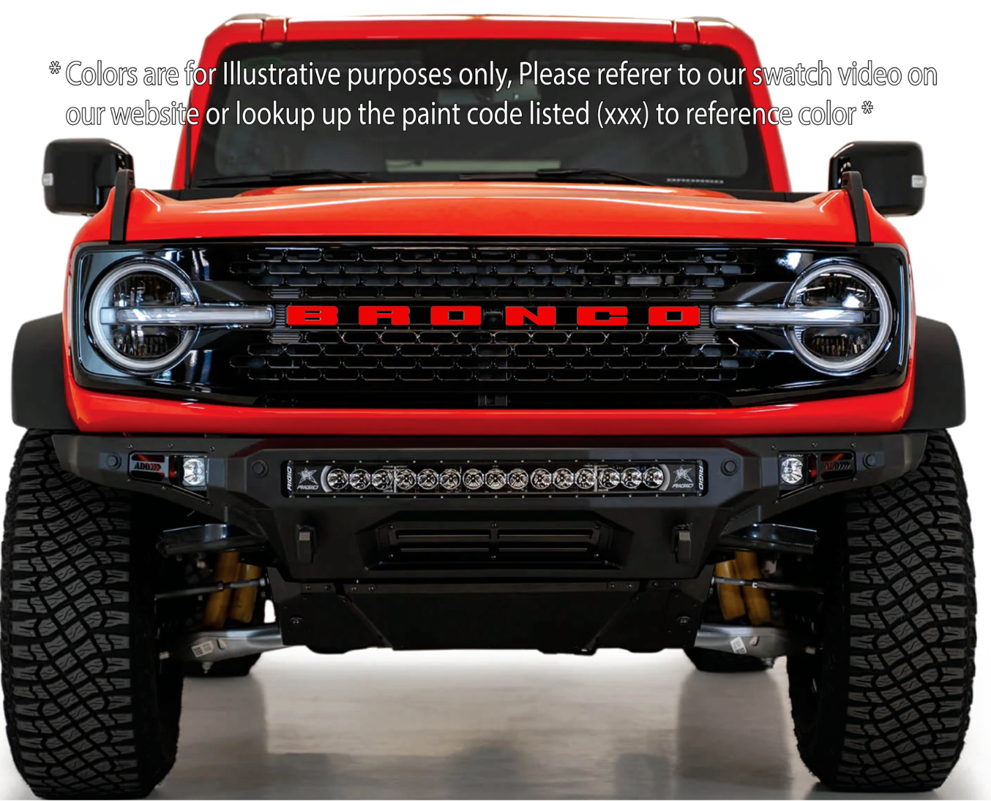 Bronco grille letter covers