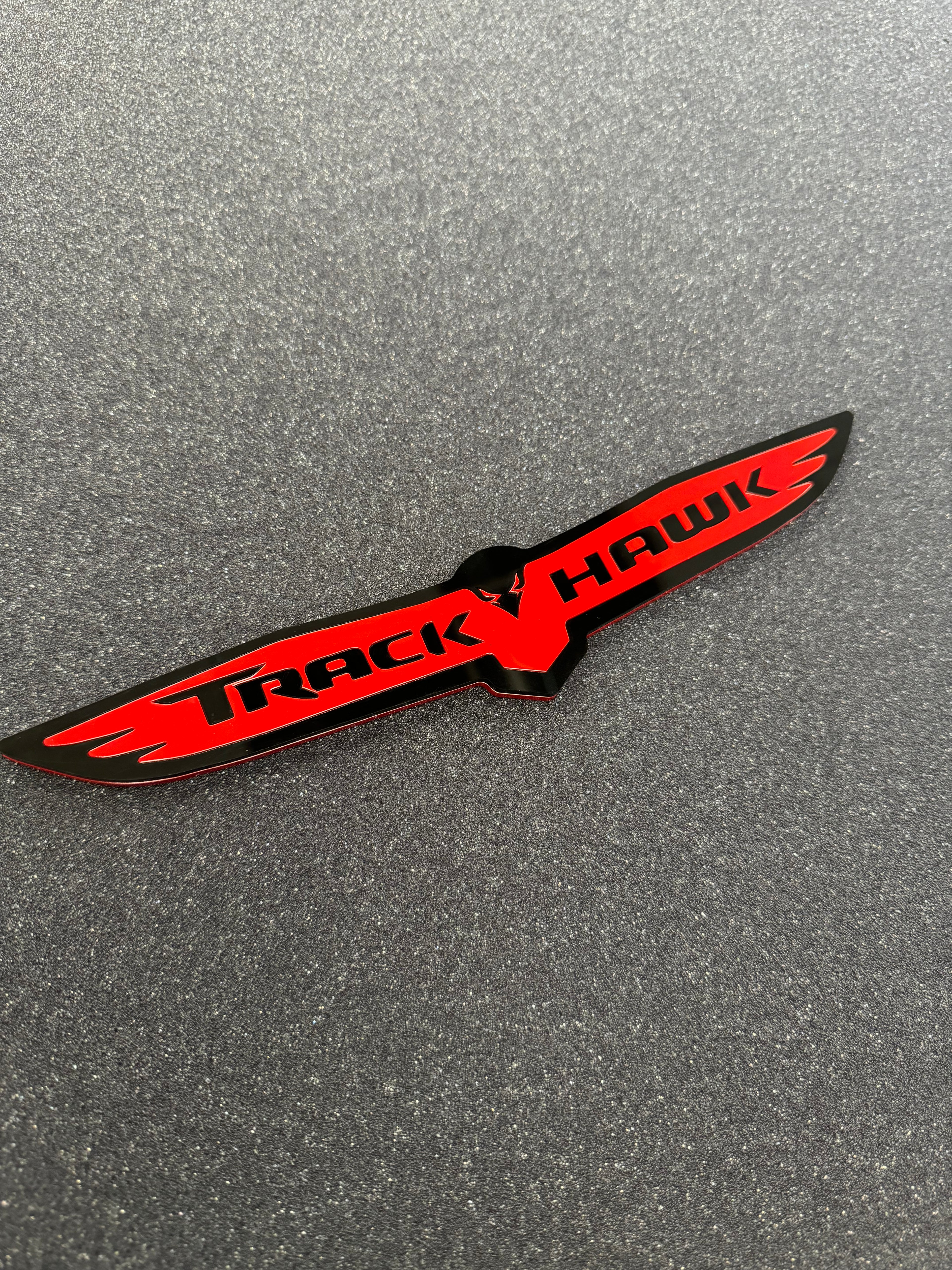 Trackhawk trunk badge