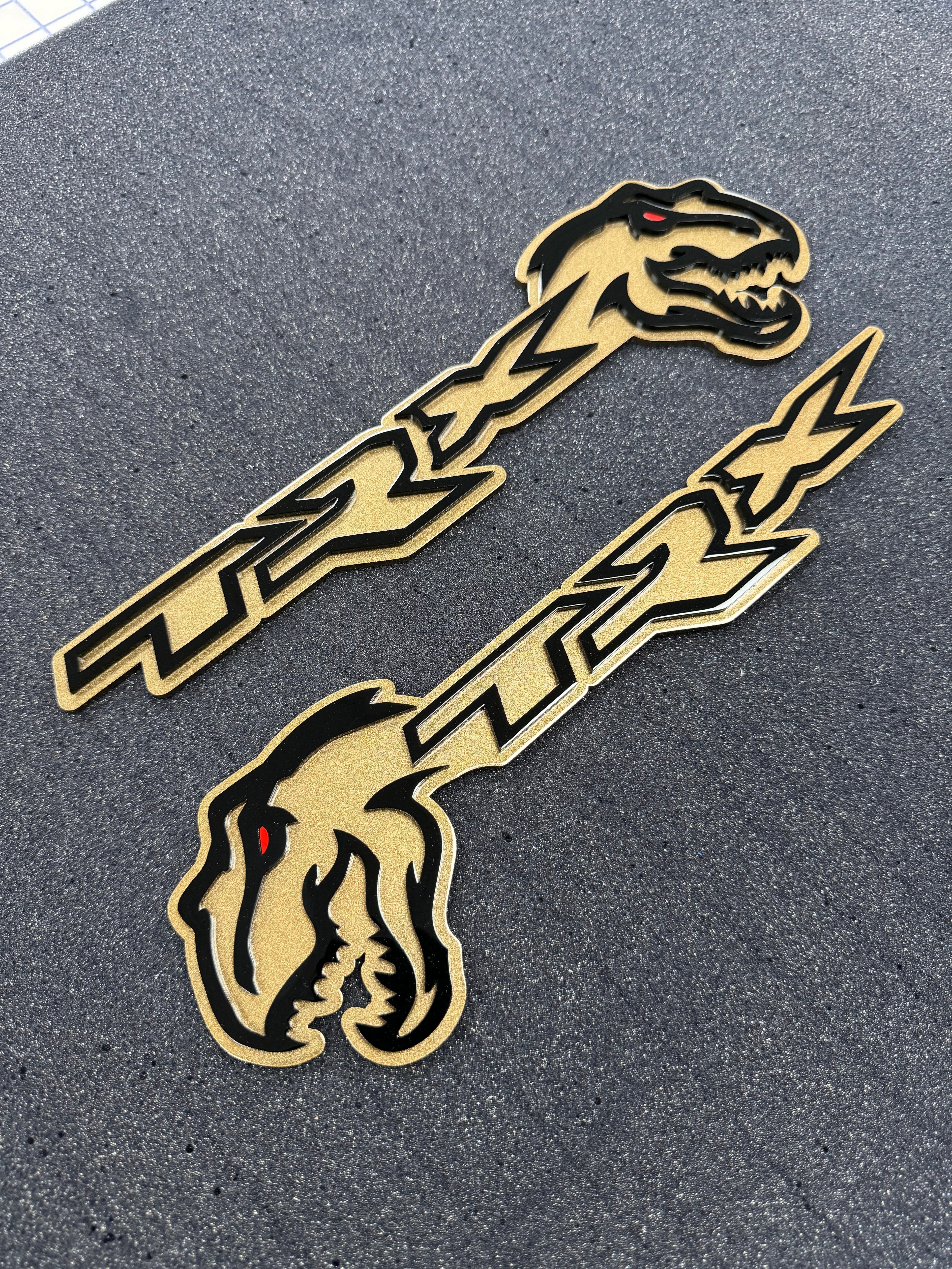 Trex/TRX Design #2 combo badge pair