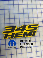 345 Hemi badge