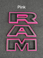 3D RAM grille letters (Non-color matched)