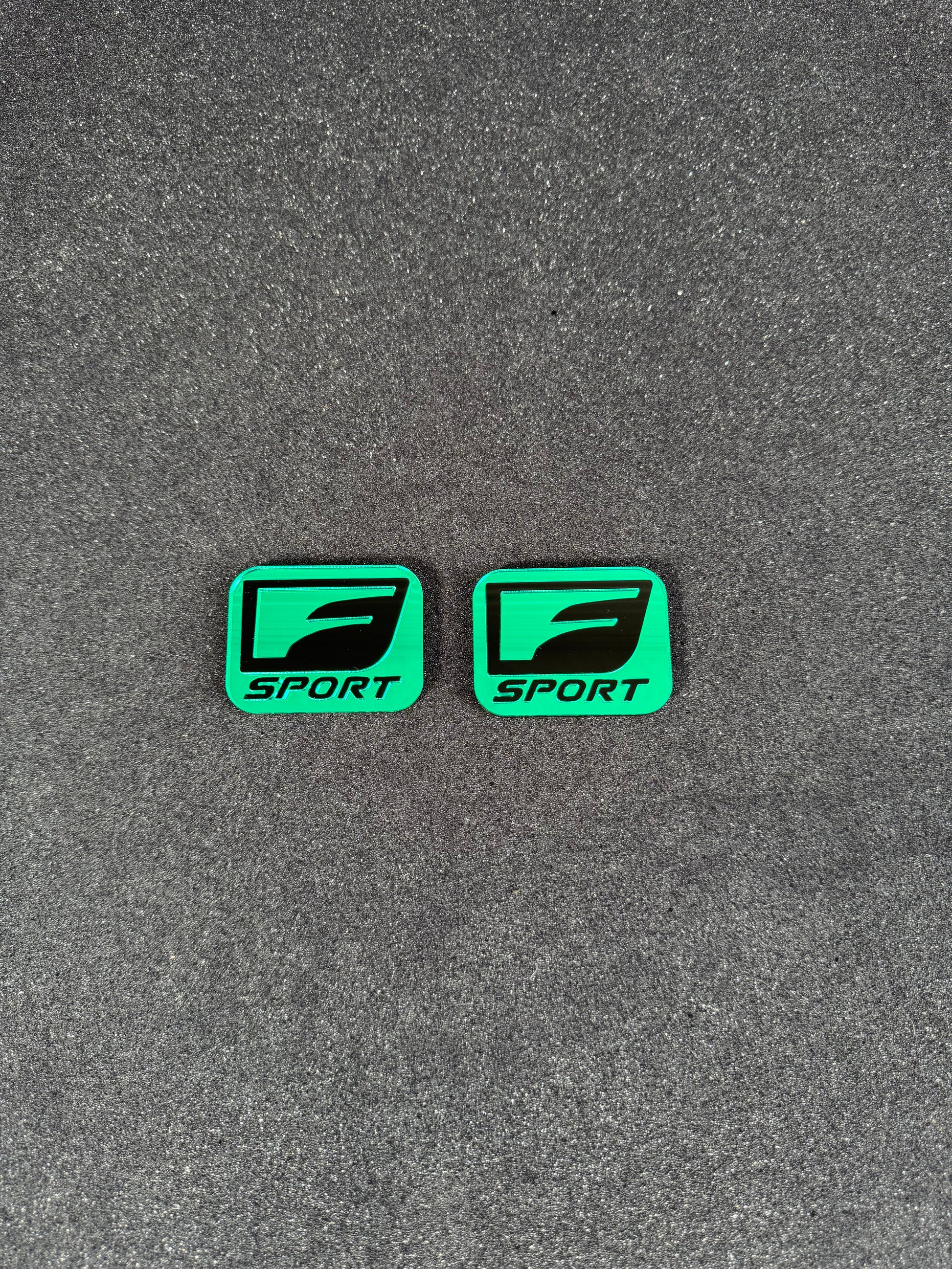 Lexus F sport fender badge pair