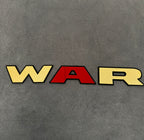 WAR tailgate letters