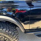Bronco script badge