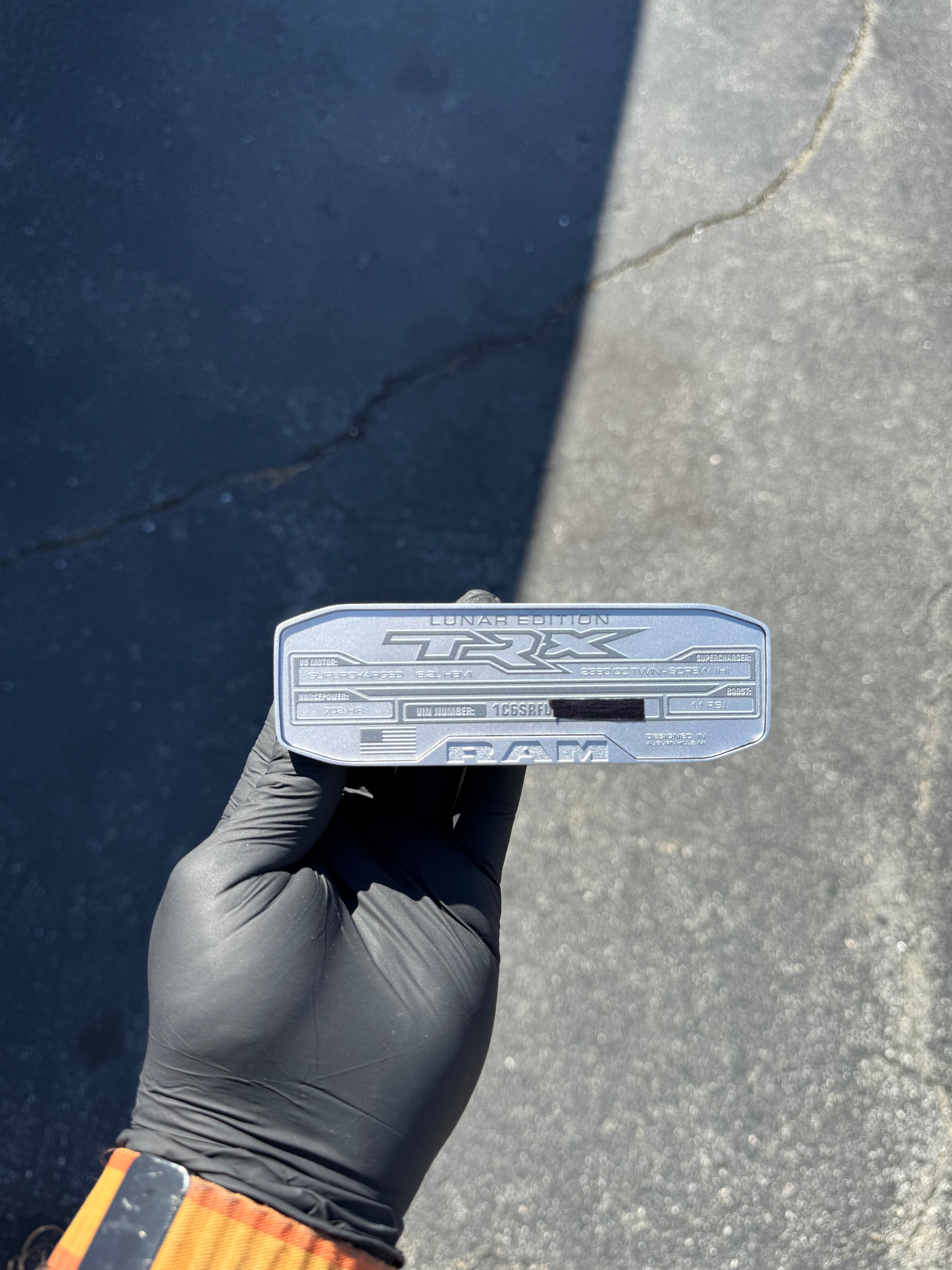 TRX center console replacement badge