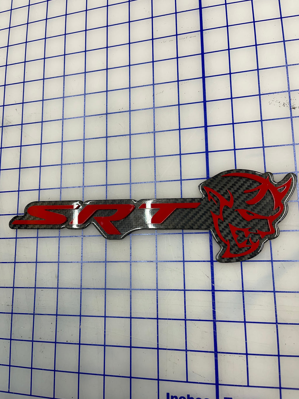 SRT Demon trunk badge