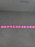 Bronco grille letter covers