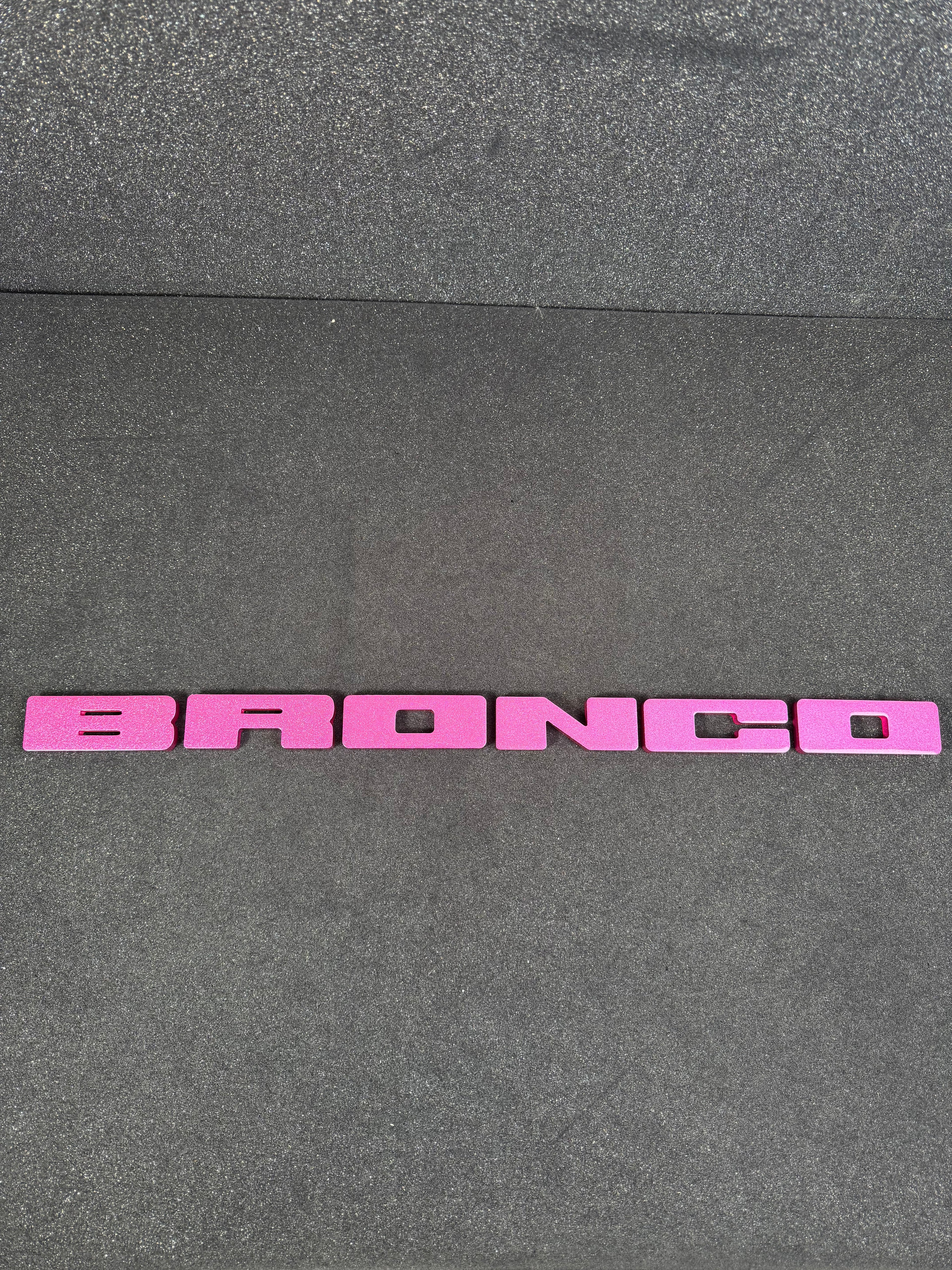 Bronco grille letter covers