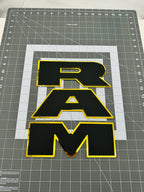 RAM tailgate letters